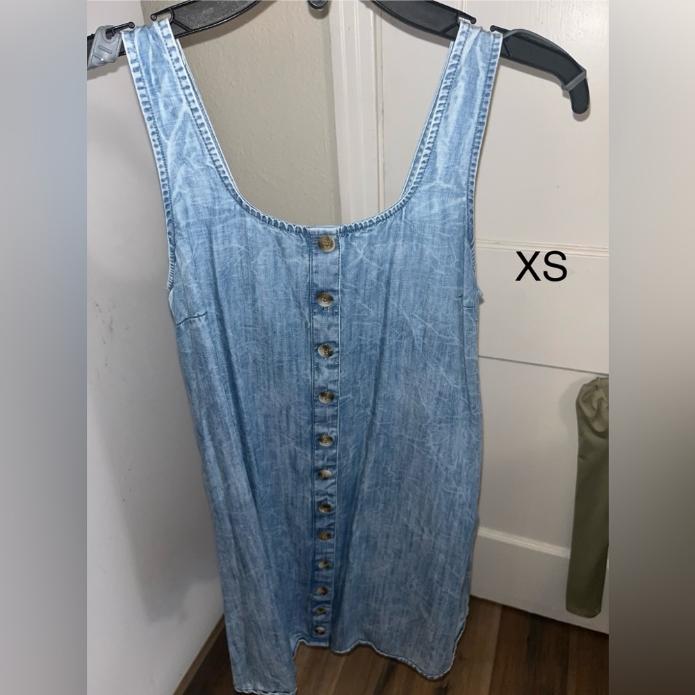 True Craft Light Blue Denim Dress
